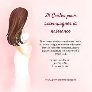Ancienne édition, derniers exemplaires : 28 cartes Mantras pour préparer la Naissance