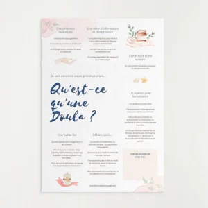 Affiche Qu&rsquo;est-ce qu&rsquo;une Doula