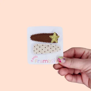 Lot de 2 Pinces Clip en Tissu – #11