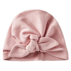 Bonnet TURBAN Thé rose