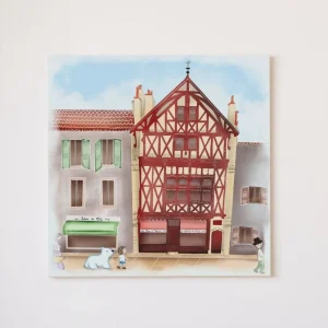 La fabrique de pain d&rsquo;épices – Toile 20 x 20 cm