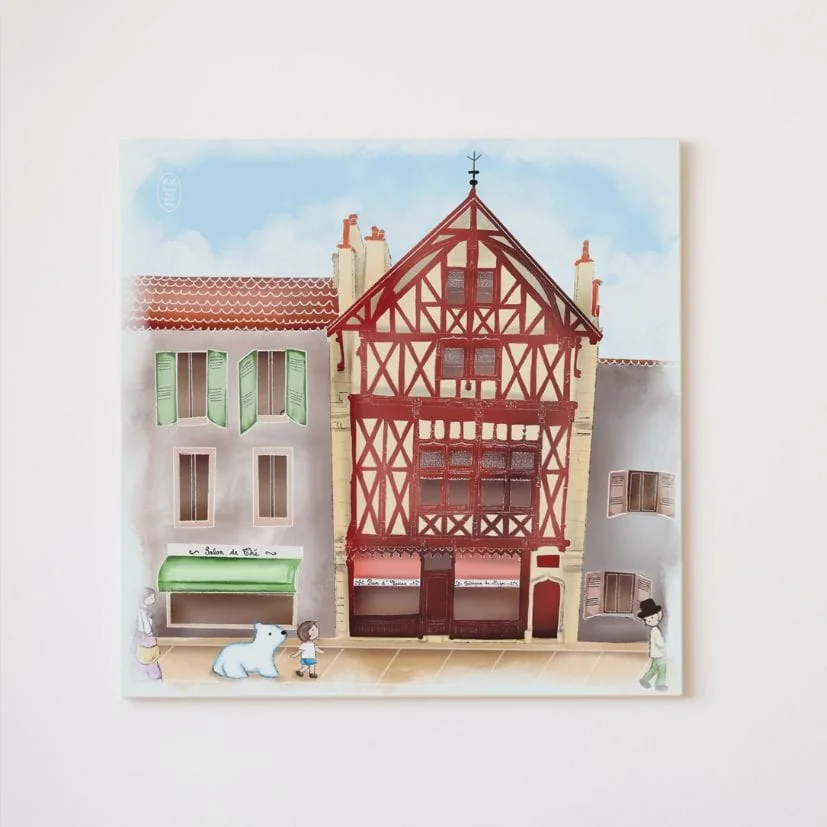 La fabrique de pain d’épices – Toile 20 x 20 cm