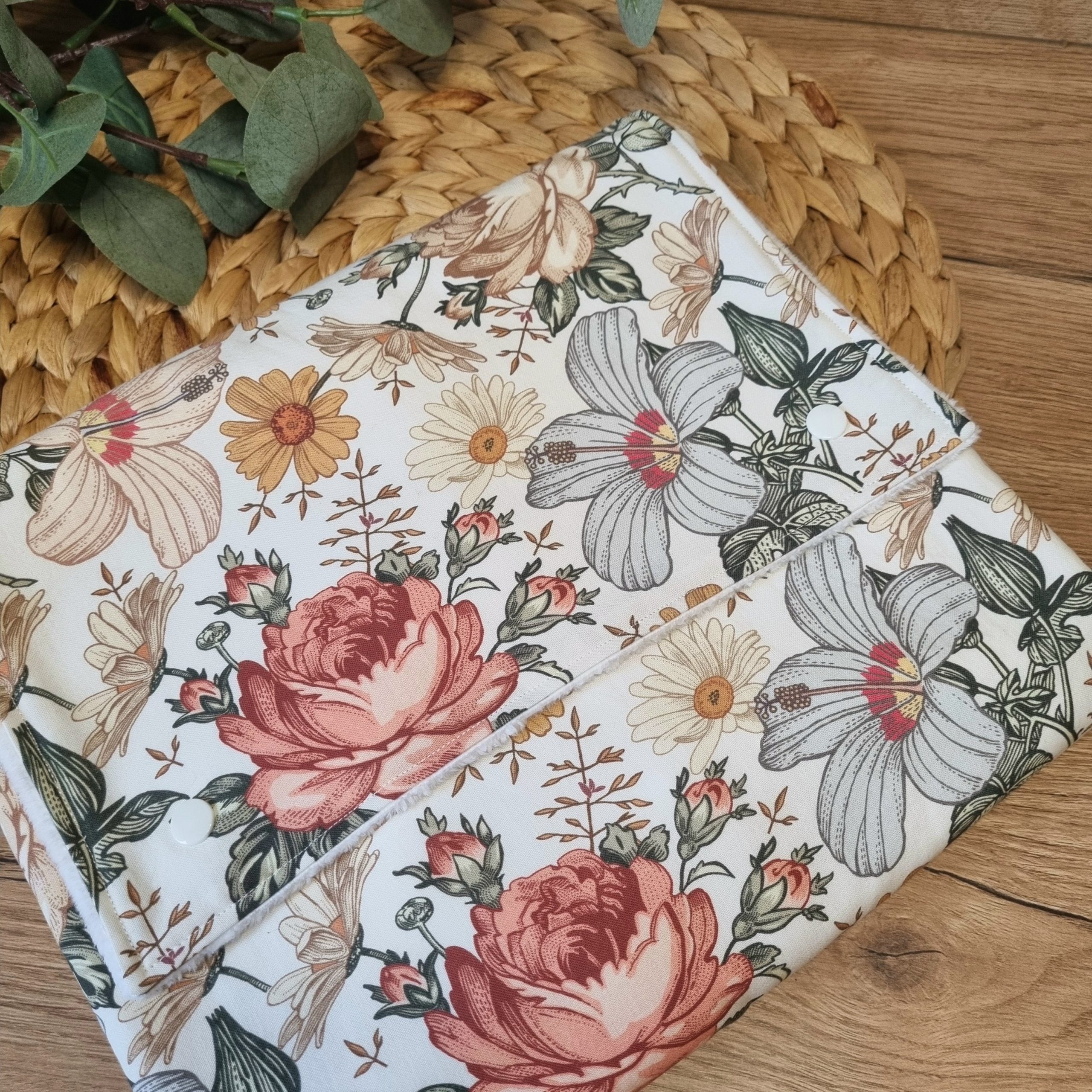 Tapis à langer nomade •Fleurs Vintage•