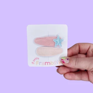 Lot de 2 Pinces Clip en Tissu – #16