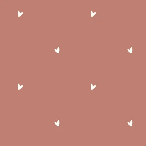 Popeline de coton Amour Terracotta