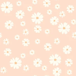 Popeline de coton Pâquerette