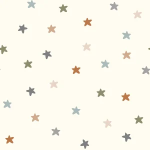 Popeline de coton Etoiles