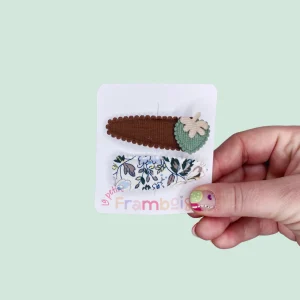 Lot de 2 Pinces Clip en Tissu – #28