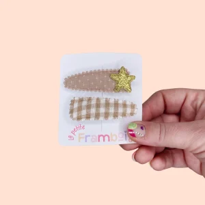 Lot de 2 Pinces Clip en Tissu – #24