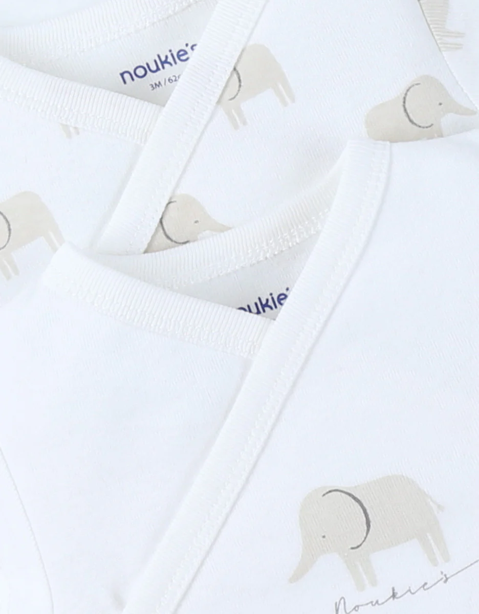 Set 2 bodys croisés Eléphant beige – Image 3