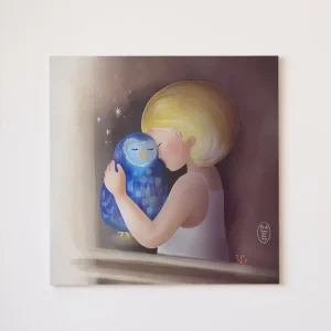 Le secret – Toile 20 x 20 cm