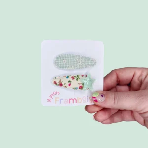 Lot de 2 Pinces Clip en Tissu – #37