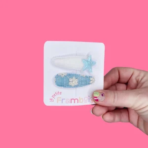 Lot de 2 Pinces Clip en Tissu – #38