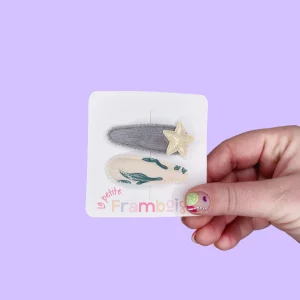 Lot de 2 Pinces Clip en Tissu – #40