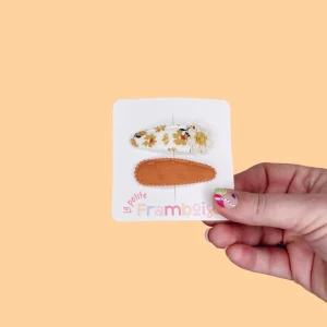 Lot de 2 Pinces Clip en Tissu – #35