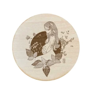 10 Lunes – Gravure sur bois de Tilleul