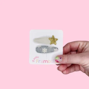 Lot de 2 Pinces Clip en Tissu – #36