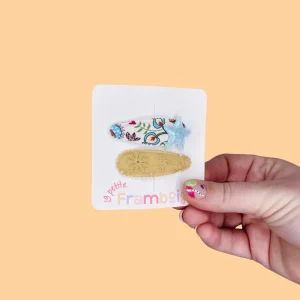 Lot de 2 Pinces Clip en Tissu – #41