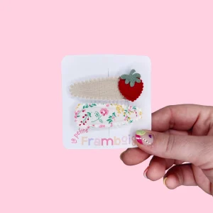 Lot de 2 Pinces Clip en Tissu – #43