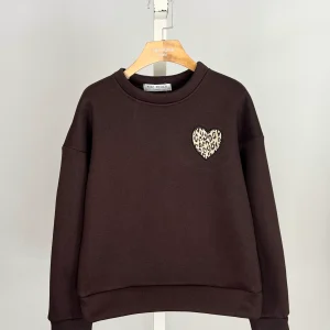 Sweat COEUR Marron
