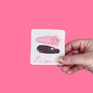 Lot de 2 Pinces Clip en Tissu – #49