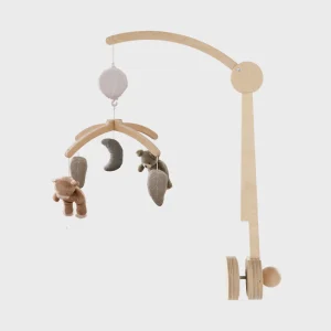 ° Mobile musical avec bras en bois – Orso & Fluffy °