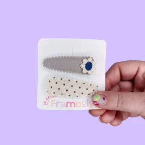 Lot de 2 Pinces Clip en Tissu – #3