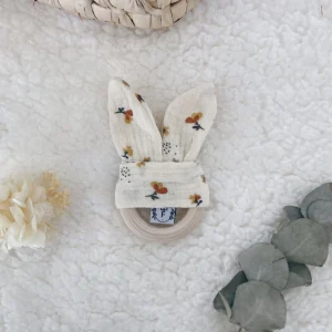 Anneau de Dentition - Ecrue à fleur jaune