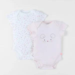 Set 2 bodys Souris Rose