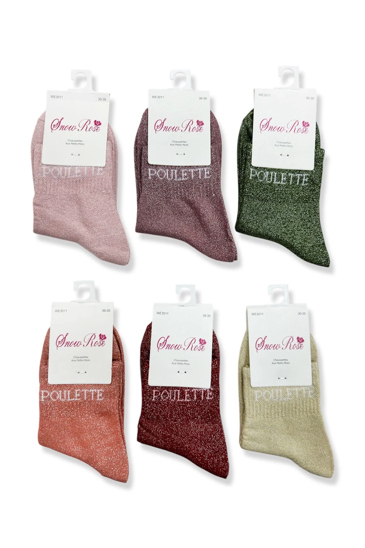 Chaussettes à paillettes POULETTE