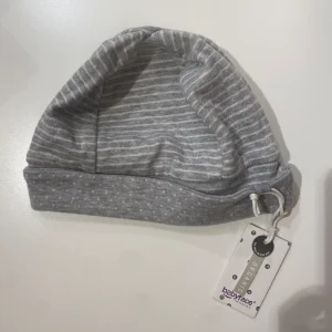Bonnet Dots/stripe Gris