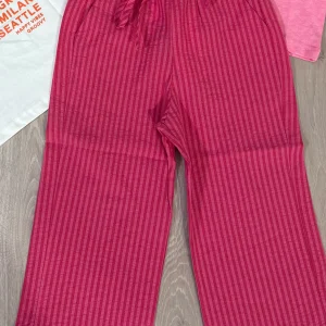 Pantalon RAYÉ Fuchsia