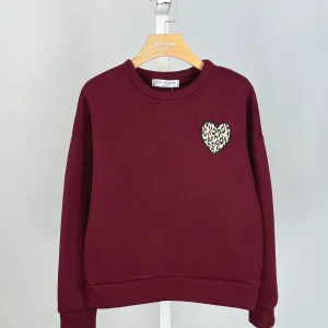 Sweat COEUR Bordeaux