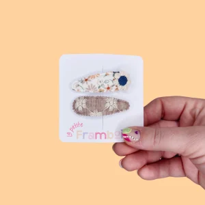 Lot de 2 Pinces Clip en Tissu – #5