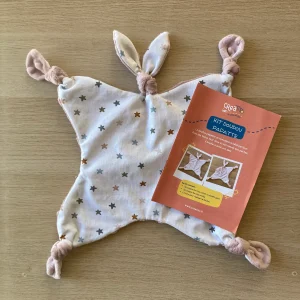 MKIT doudou Papatte Étoiles / rose