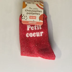 Chaussettes à paillettes PETIT CŒUR