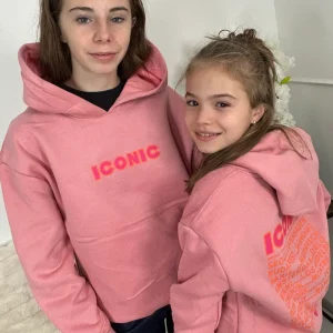 Sweat capuche ICONIC Rose