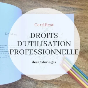 Droits d’utilisation des coloriages dans un cadre professionnel