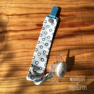 Attache tétine Turquoise / Emplacements