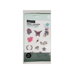TATTOOS 3+ à la citronnelle (14 pièces) - BE A ROCKER