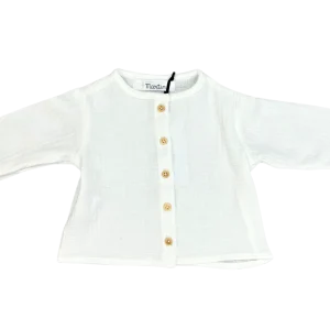 Blouse gaze de coton écru
