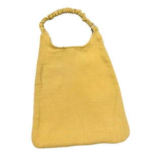 Bavoir élastique moutarde