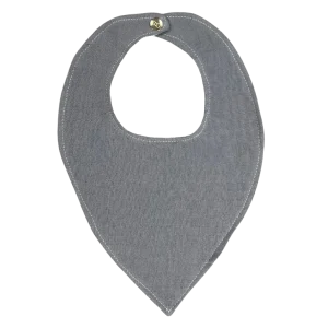 Bavoir bandana gris