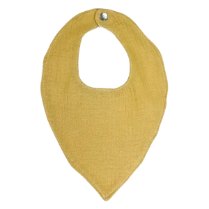 Bavoir bandana moutarde