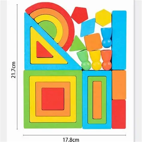 Blocs de construction Montessori avec modèles – Image 3