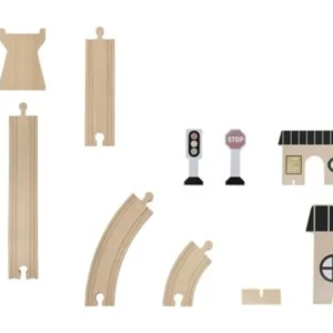 Circuit en bois pour train - Gare