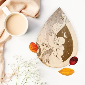 Rivage – Gravure sur bois de Tilleul