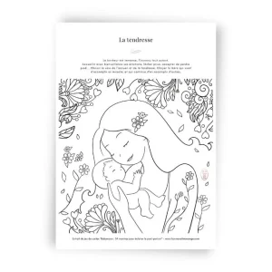 Coloriage La tendresse à télécharger