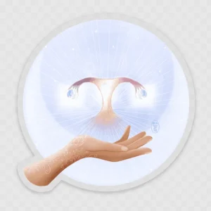 Grand autocollant Féminin Sacré