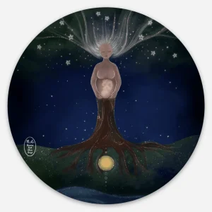 L&rsquo;arbre Mère aux Lucioles ✨ – Autocollant
